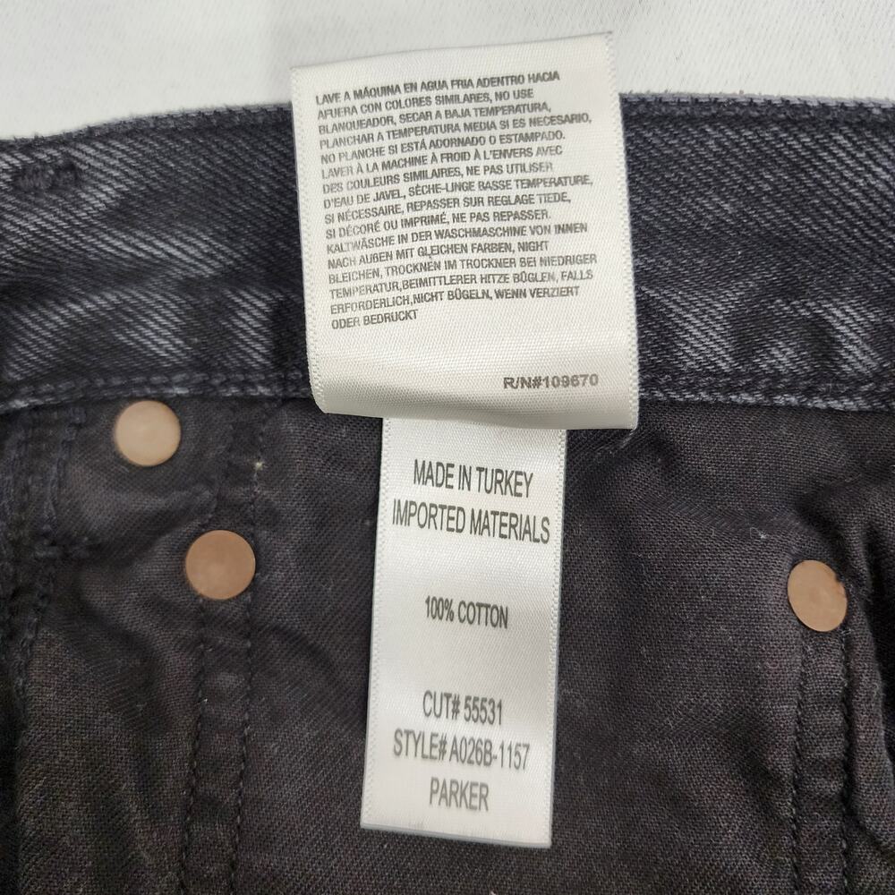 AGOLDE Parker Shorts Black Frayed Distressed 29 - Picture 7 of 7